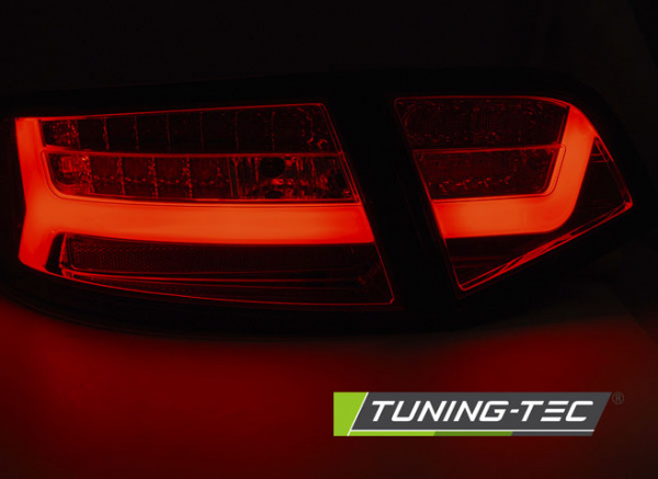LED Lightbar Design Rückleuchten für Audi A6 4F (C6) Facelift 08-11 Limousine rot/rauch